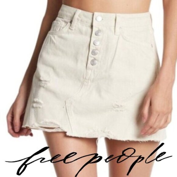 Free People Denim - 🎩🗝️ NWT $60 Denim Skirt by Free People